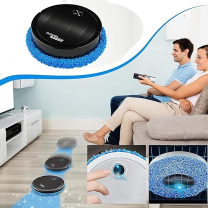 3-in-1 Robot Vacuum, Sweeper & Mop | Low Noise, Slim Design, USB Rechargeable, Multi-Surface Cleaning
